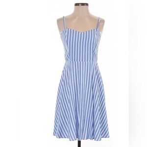 Old navy light blue striped cami mini swing dress